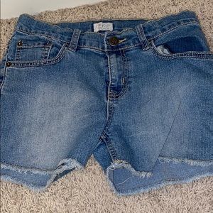 Blue jean shorts